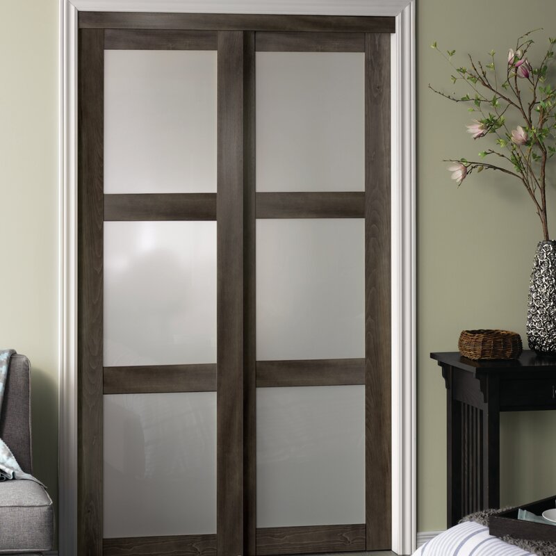 Erias Home Designs Glass Sliding Closet Doors & Reviews | Wayfair